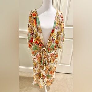 Multicolor Paisley Kimono